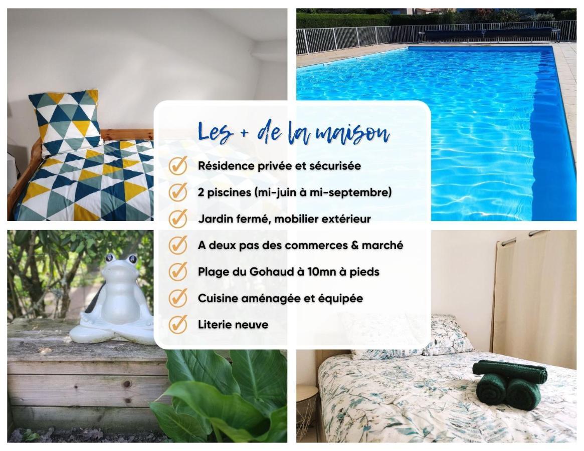 Charmante Maison De Vacances, 4P, Piscines, Proche Gohaud Saint-Michel-Chef-Chef Luaran gambar